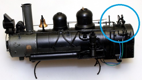 Forney Boiler w/ Headlight A No valve knobs (On30 Kit Bashing)